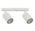 Lampa natynkowa 2 białe reflektory sufitowe na szynie ZOOM 2 SIGMA 33315