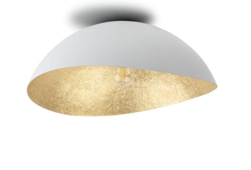 Plafon z żywicy z półokrągłym kloszem o średnicy 33 cm BIAŁO-ZŁOTY SIGMA LIGHTING SOLARIS S 40611  d.jpg