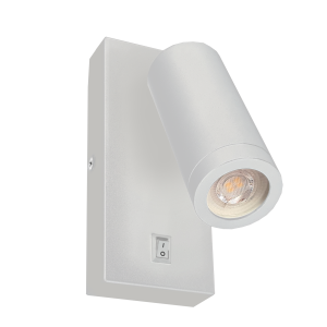 Kinkiet z wyłącznikiem do sypialni biały DOKU 4026 