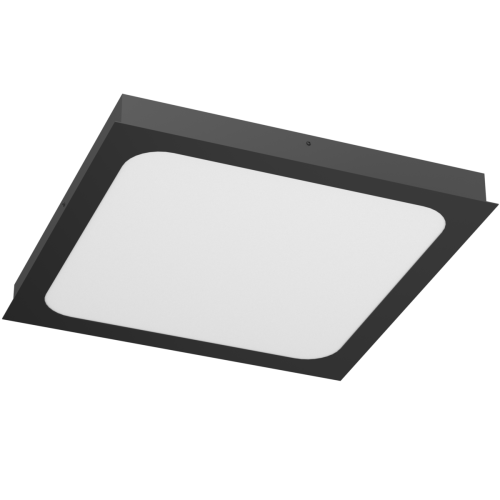Plafon LED HIKA 36W CZARNA struktura 3000K 40cmx40cm 1052 BROSLINE