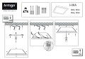 Plafon LED HIKA 36W BIAŁA struktura 4000K 40cmx40cm 1055 