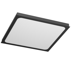 Plafon LED HIKA 60W CZARNA struktura 3000K 60cmx60cm 1056 