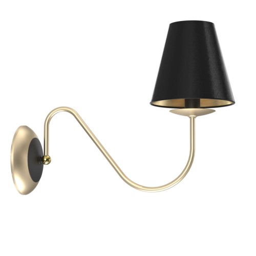 Kinkiet lampa ścienna klasyczna do salonu  Deria na 1 żarówkę Platyna 4011 AMPLEX