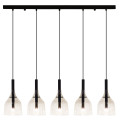 Lampa wisząca BOTOR 5 na listwie czarna do salonu 5098 