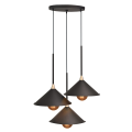 Lampa wisząca Merto 3 czarna do salonu 5066 