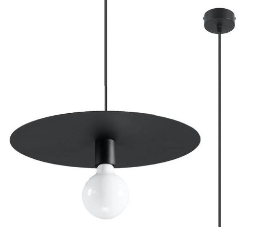 Lampa wisząca FLAVIO czarna na E27 do salonu SL.0853 SOLLUX LIGHTING