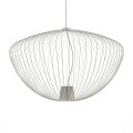 Lampa wisząca GU10 do salonu PUMPKIN L SILK GRAY  11251 NOWODVORSKI