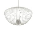 Lampa wisząca GU10 do salonu PUMPKIN L SILK GRAY  11251 NOWODVORSKI