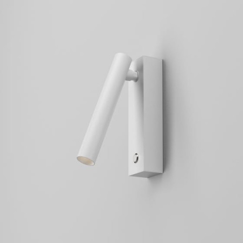 Lampa z wyłącznikiem do sypialni PET micro R switch LED M927 32° kinkiet biały 26508-M927-F3-00-13 AQFORM