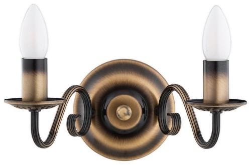 Velita kinkiet świecznikowy 2-punktowy - patyna O3481 K2 PAT LEMIR O3481 K2 PAT.jpg