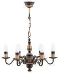  Velita żyrandol świecznikowy 6-punktowy - patyna O3486 W6 PAT LEMIR