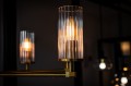 ARGON lampa wisząca żyrandol mosiądz szkło ryflowane 62cm HAMPTON 2177 
