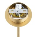 ARGON lampa wisząca żyrandol mosiądz szkło ryflowane 62cm HAMPTON 2177 