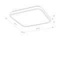 Lampa do łazienki plafon AGNES SQUARE LED PRO WHITE 32W 3000K IP44 10985 NOWODVORSKI