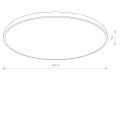 Lampa łazienkowa plafon AGNES ROUND LED PRO BLACK 64W 3000K IP44 10975 NOWODVORSKI