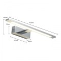 Kinkiet chrom sredni łazienkowy  Isla IP44  GS-LWB-12W CH CCT