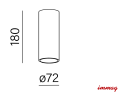 Kinkiet IP65 zewnętrzny VIP round up&down LED 230V exterior M930 64° Phase-Control kinkiet czarny 26541-M930-WB-PH-12 AQFORM