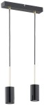Lampa wisząca  Frigga listwa 2-punktowa - czarny połysk + złoty O3146 W2 CZA Lemir