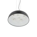 Lampa wisząca 7XE27 SATELLITE M BLACK zwis  11230