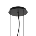 Lampa wisząca 7XE27 SATELLITE M BLACK zwis  11230