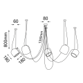 Dobo 9038 5XE14 lampa wisząca  