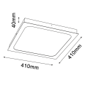 Plafon LED HIKA 36W BIAŁA struktura 4000K 40cmx40cm 1055 