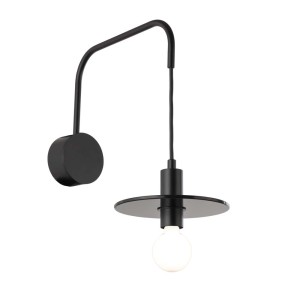 IKEDA  kinkiet czarny E27 7978 