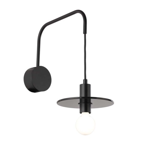 IKEDA kinkiet czarny E27 7978