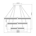 Lampa wisząca Plum 3 LED CCT czarna LP-0407/3P BK