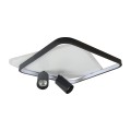 Lampa sufitowa Plafon Parma 2 2xGU10 + 1xLED CCT kwadrat czarny LP-0612/2C Square BK