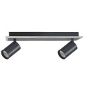 Reflektorki na listwie lampa Spot Parma 2 2xGU10 + 1xLED CCT czarny LP-0612/2WS BK