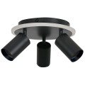 Reflektorki Plafon Parma 3xGU10 + 1xLED CCT czarna LP-0612/3C Round BK