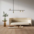 Lampa wisząca żyrandol Arizona 4xGU10 czarno/złota LP-074/4PL BK/GD