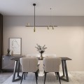 Lampa wisząca żyrandol Arizona 4xGU10 czarno/złota LP-074/4PL BK/GD