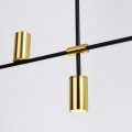 Lampa wisząca żyrandol Arizona 4xGU10 czarno/złota LP-074/4PL BK/GD