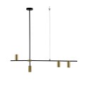 Lampa wisząca żyrandol Arizona 4xGU10 czarno/złota LP-074/4PL BK/GD