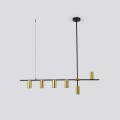 Lampa wisząca żyrandol Arizona 6xGU10 czarno/złota LP-074/6PL BK/GD