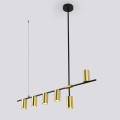 Lampa wisząca żyrandol Arizona 6xGU10 czarno/złota LP-074/6PL BK/GD