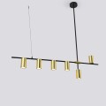 Lampa wisząca żyrandol Arizona 6xGU10 czarno/złota LP-074/6PL BK/GD
