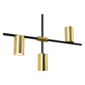 Lampa wisząca żyrandol Arizona 6xGU10 czarno/złota LP-074/6PL BK/GD