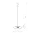 Lampa wisząca biała  na wymienne 1XGX53 led SIMONE 11411 Nowodvorski