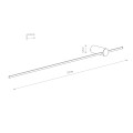 Kinkiet SABER LED 16W SILK OLIVE L 3000K 11381 Nowodvorski