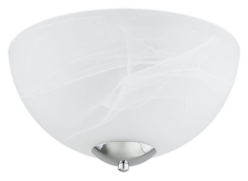 Lampa sufitowa  Klara plafoniera 2-punktowa - chrom - biały alabaster O3530 P2 CH Lemir