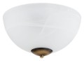 Lampa Klara plafoniera 2-punktowa - patyna - biały alabaster O3530 P2 PAT Lemir