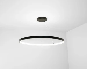 Lampa LED okrągła średnica 60cm 38W RING wisząca CRI>90 czarna opcja ścimniania