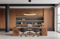 Lampa wisząca do salonu LED okrągła INTER RING wisząca zoomLED® CRI>90 czarna opcja ściemniania