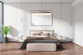 Lampa wisząca do salonu LED okrągła INTER RING wisząca zoomLED® CRI>90 czarna opcja ściemniania