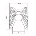 Lampa motyl kinkiet Mariposa srebrny LED CCT LP-1715/1W CH