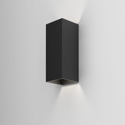 Lampa, kinkiet na zewnątrz IP65  VIP square up&amp;down LED 230V exterior M927 60° Phase-Control kinkiet czarny 26543-M927-WB-PH-12 Aqform