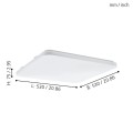 Plafon led kwadratowy Frania  98447  EGLO